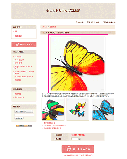 操作画面のキャプチャ